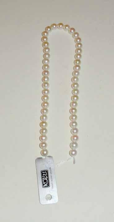 Parelstreng Kobu Parels gecultiveerd zoetwater, Sieraden, Tassen en Uiterlijk, Edelstenen, Ophalen of Verzenden, Nieuw
