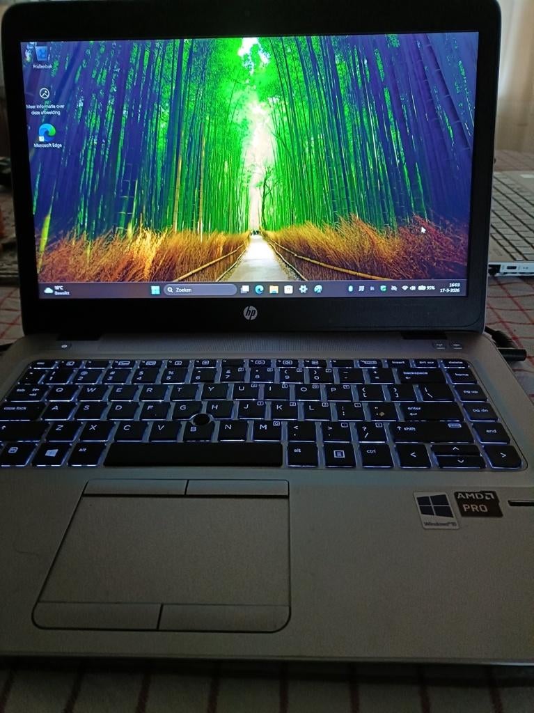 HP Elitebook 745 G3 - AMD A10 PRO,16GB,238GB SSD,W11 PRO,B&O, Gebruikt, Met videokaart, Qwerty, Minder dan 2 Ghz