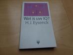 Boek H.J. Eysenck ‘Wat is uw IQ?’, Ophalen of Verzenden, Nieuw, Overige onderwerpen, Eysenck