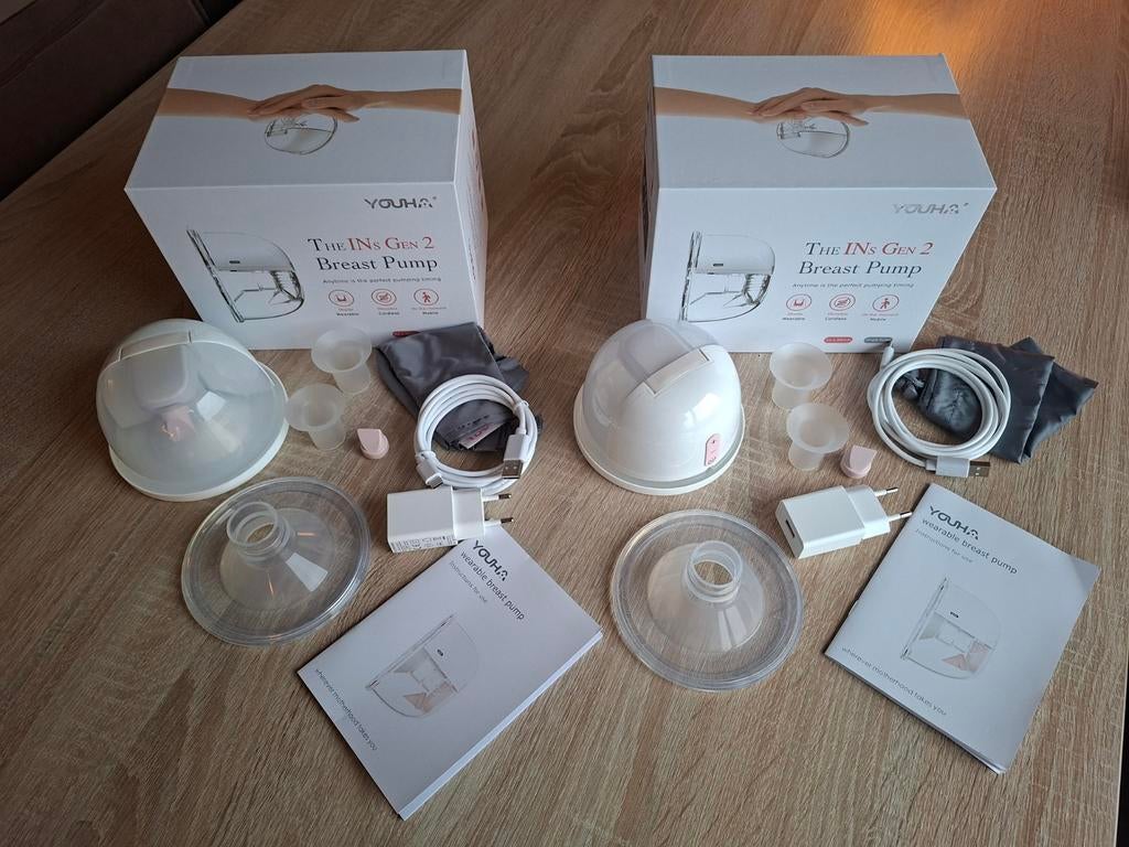 Youha INs Gen 2 borstkolven, Kinderen en Baby's, Babyvoeding en Toebehoren, Ophalen of Verzenden, Zo goed als nieuw, Borstkolf