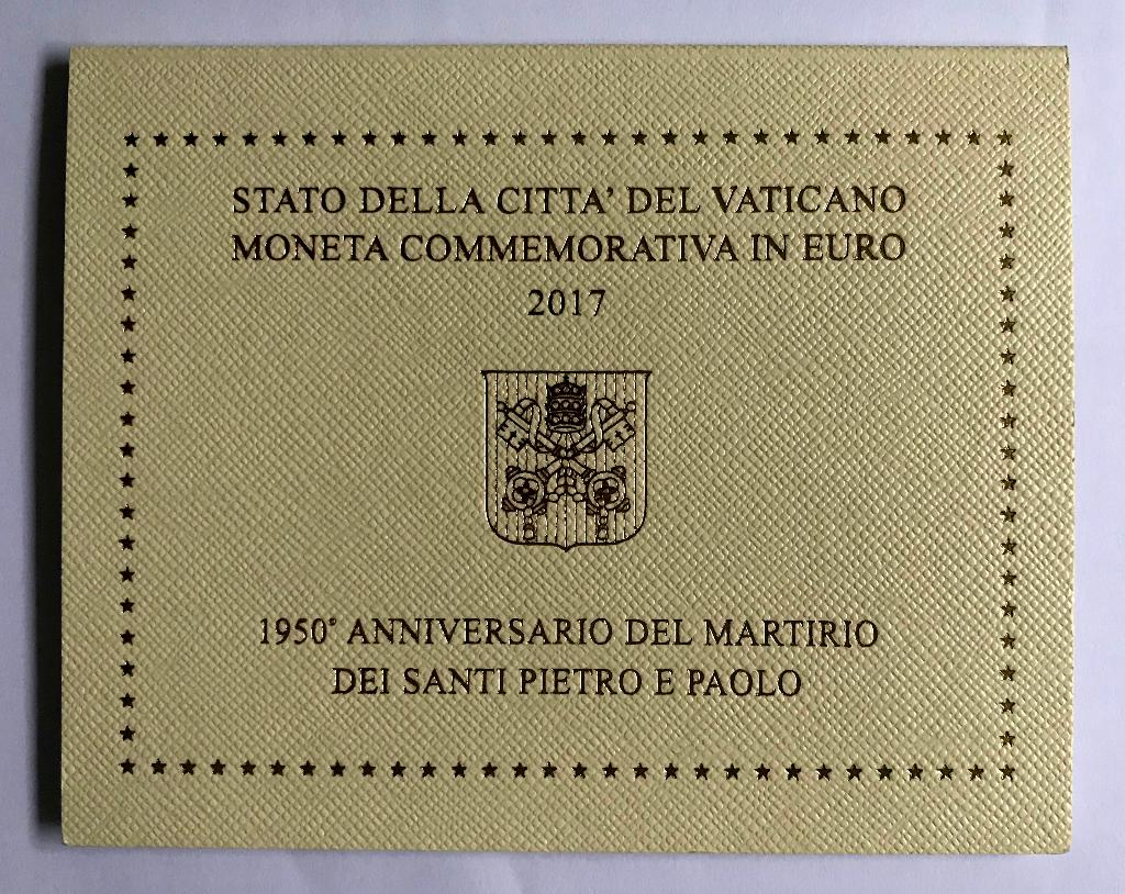 Twee Euro Vaticaan: Petrus en Paulus [2017] BU, Verzenden, Vaticaanstad, 2 euro, Losse munt