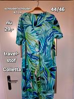 Travelstof jurk Colletta maat 44/46, Kleding | Dames, Colletta, Blauw, Maat 42/44 (L), Ophalen of Verzenden