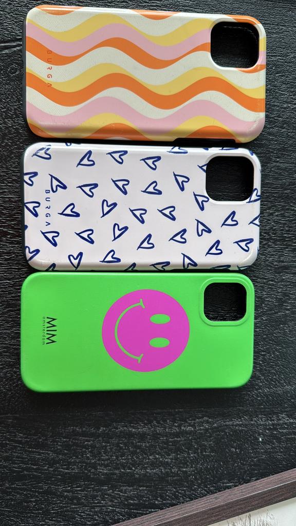 Iphone 11 hoesjes (BURGA 2x en 1x MIM Amsterdam, Ophalen of Verzenden, Gebruikt, IPhone 11