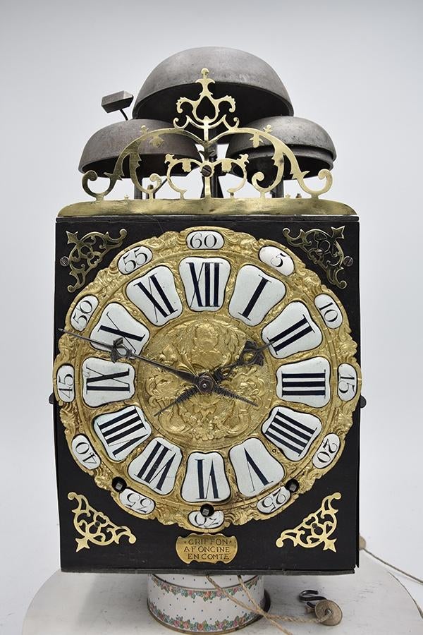 Comtoise klok cartouche 4 beller, Antiek en Kunst, Antiek | Klokken, Ophalen