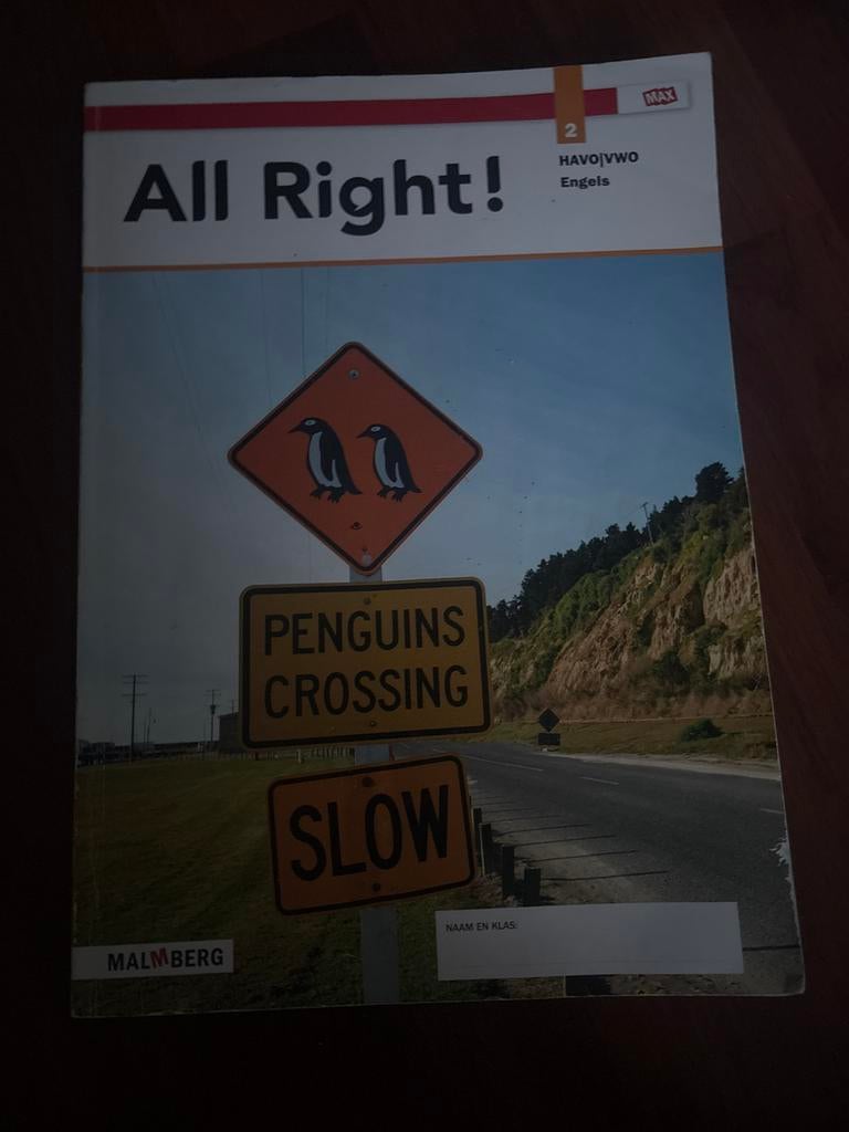 Havo vwo Engels All Right! leerboek, Boeken, Ophalen of Verzenden, Zo goed als nieuw, Non-fictie
