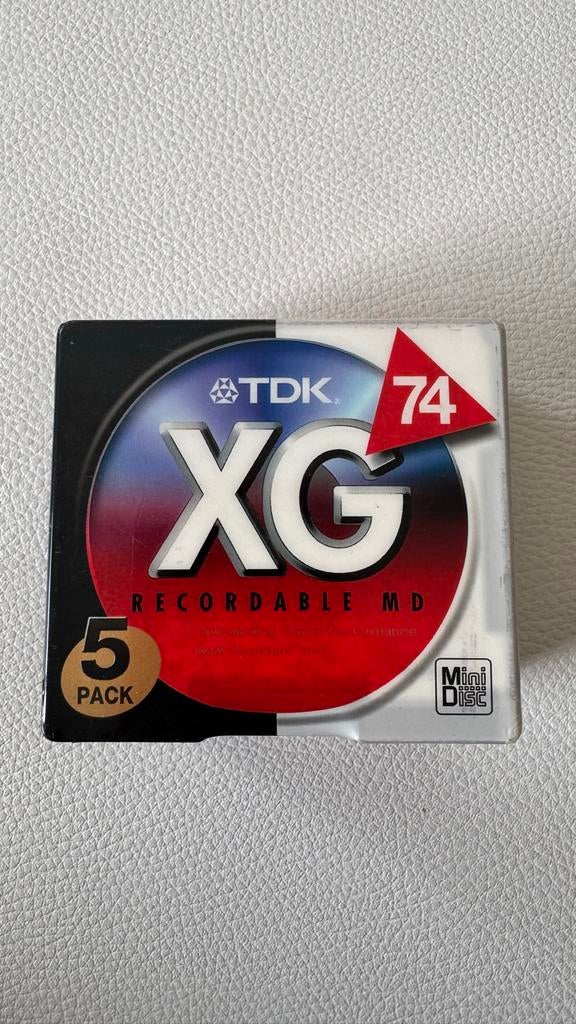 TDK XG Recordable MD 74 Minidisc 5-pack, Ophalen of Verzenden, Minidisc-recorder