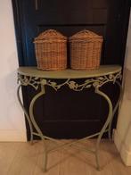 Sidetable gerestyled mos groen, Antiek en Kunst, Ophalen