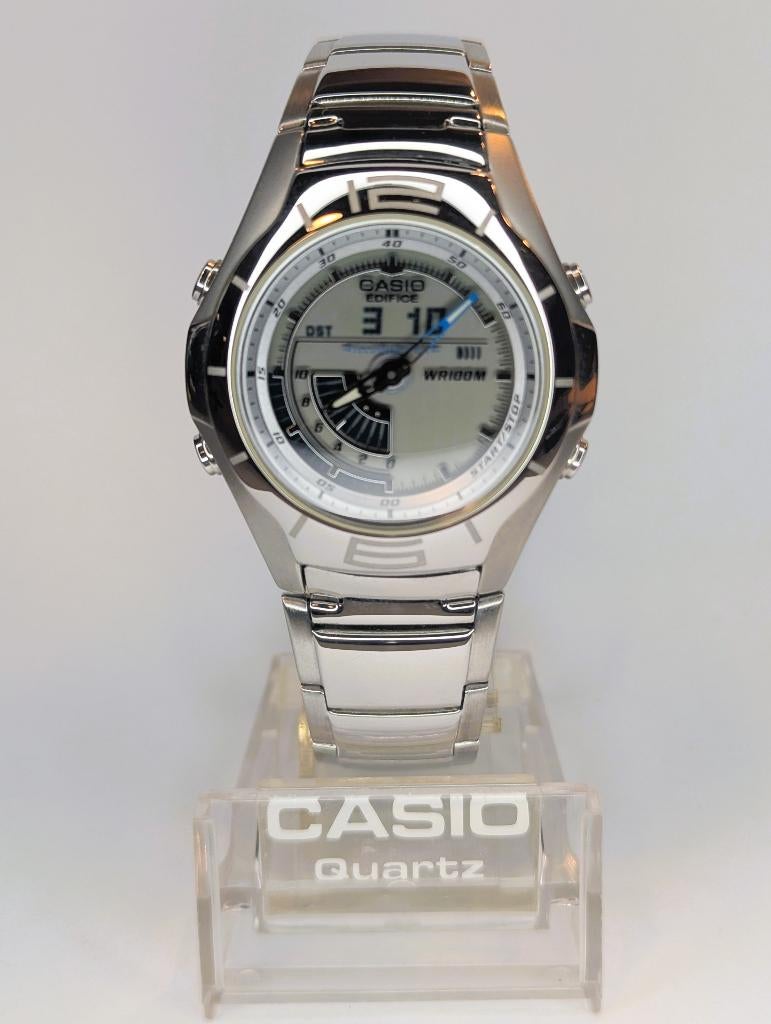 Casio Edifice EFA-113 - New Old Stock (Vintage), Sieraden, Tassen en Uiterlijk, Horloges | Heren, Zakhorloge, Staal, Nieuw, Ophalen of Verzenden