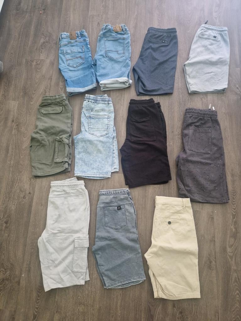 11 Jongens Korte Broeken - Diverse Maten (152-170), Kinderen en Baby's, Kinderkleding | Maat 170, Broek, Ophalen of Verzenden