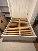 Bed met matras en lattenbodem 140X200 cm  Nieuw, Ophalen, Wit, Tweepersoons, 140 cm