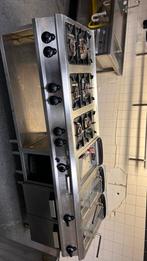 Gasfornhuis. Bakplaat. Frituur. olis rvs, Ophalen, 4 kookzones, Zo goed als nieuw, Gas