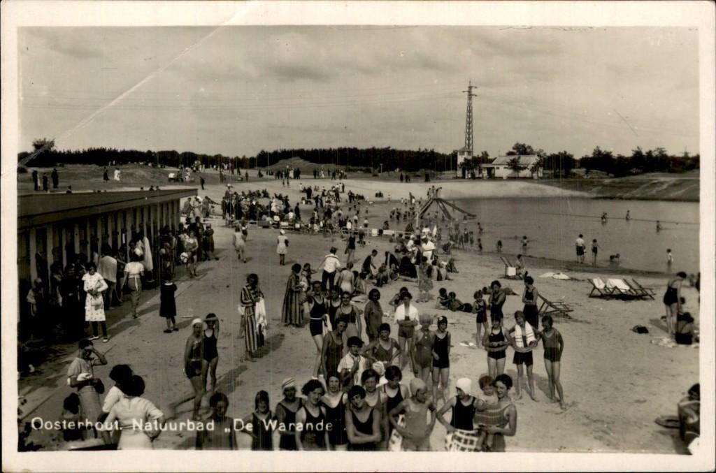 Oosterhout - Natuurbad - De Warande, Ophalen of Verzenden, 1920 tot 1940, Ongelopen, Noord-Brabant