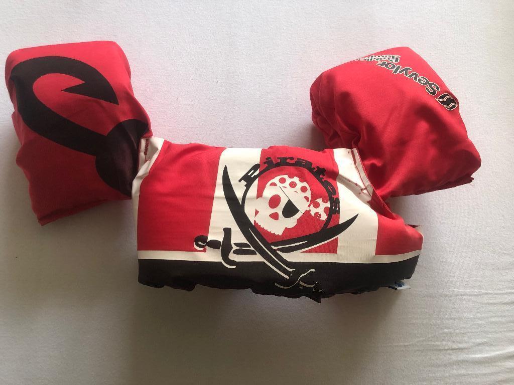 Sevylor Puddle Jumper zwemvest met een piratenprint., Kinderen en Baby's, Ophalen, Gebruikt, Jongen of Meisje, One size