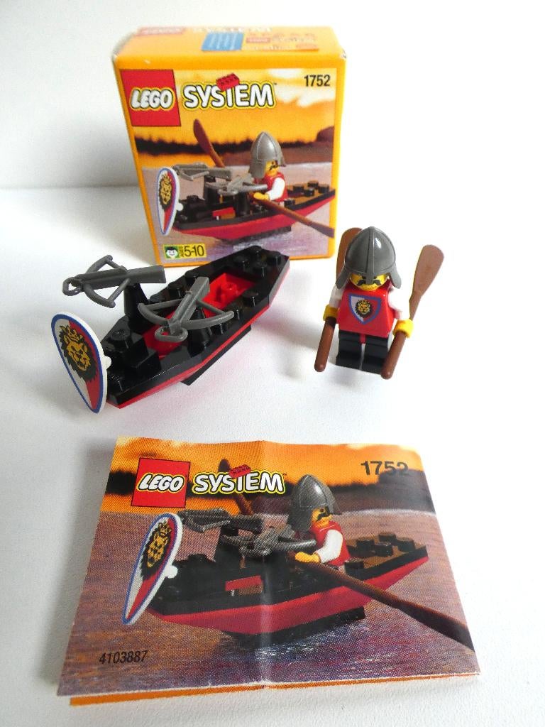 Te koop vintage Lego Crossbow Boat, set 1752, Ophalen of Verzenden, Zo goed als nieuw, Complete set, Lego