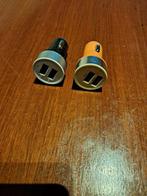 USB Autolader Dubbele Poort - Zwart & Oranje, Ophalen of Verzenden, Gebruikt