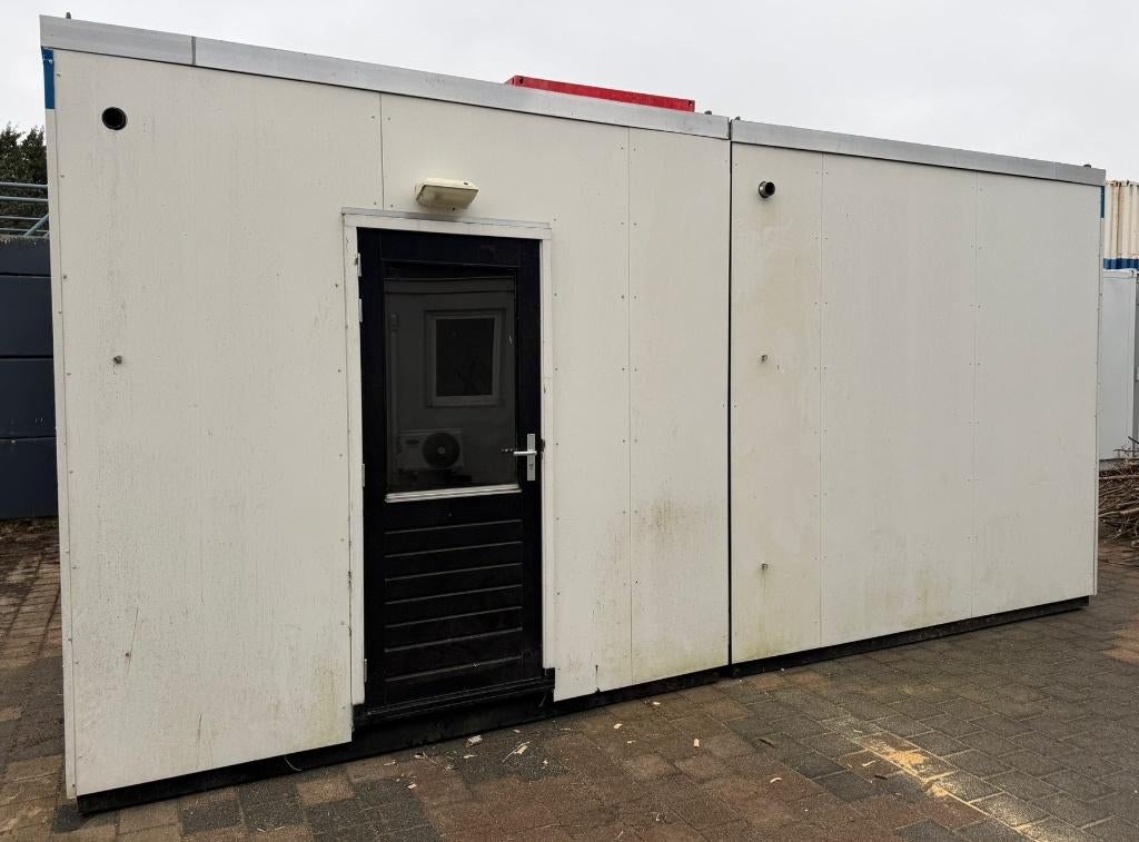 Bouw-schaftkeet, kantoorunit, woonunit, directiekeet. 6 x 6., Ophalen, Gebruikt