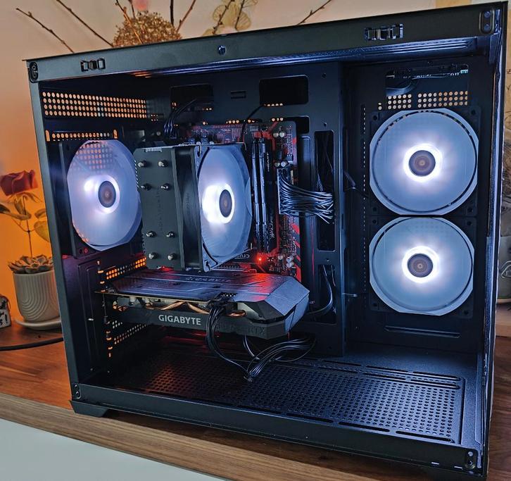 RGB Gaming PC Ryzen 5-2600X RTX2060, Computers en Software, Desktop Pc's, Refurbished, 3 tot 4 Ghz, HDD, SSD, 16 GB, Met videokaart