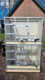 Dubbele broed kweekkooi van aluminium, Dieren en Toebehoren, Ophalen of Verzenden, Gebruikt, Aluminium, Broedkooi of Kweekkooi