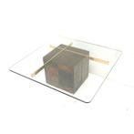 Italiaanse vintage design salontafel jaren '60 '70 retro, Verzenden, Gebruikt, 50 tot 100 cm, Minder dan 100 cm