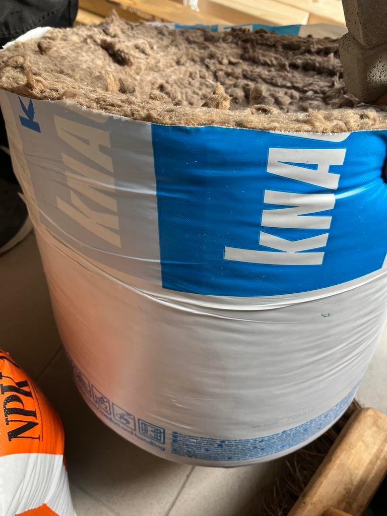 Knauf Naturoll Glaswol Isolatie 120mm - Nieuw, Ophalen, 12 cm of meer, Nieuw, 5 tot 10 m²