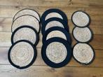 Placemats/onderzetters jute 11 stuks div maten / modellen, Ophalen of Verzenden, Zo goed als nieuw, Overig
