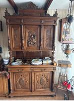 Antiek Eiken Dressoir met Gedetailleerd Snijwerk, Antiek en Kunst, Antiek | Meubels | Kasten, Ophalen