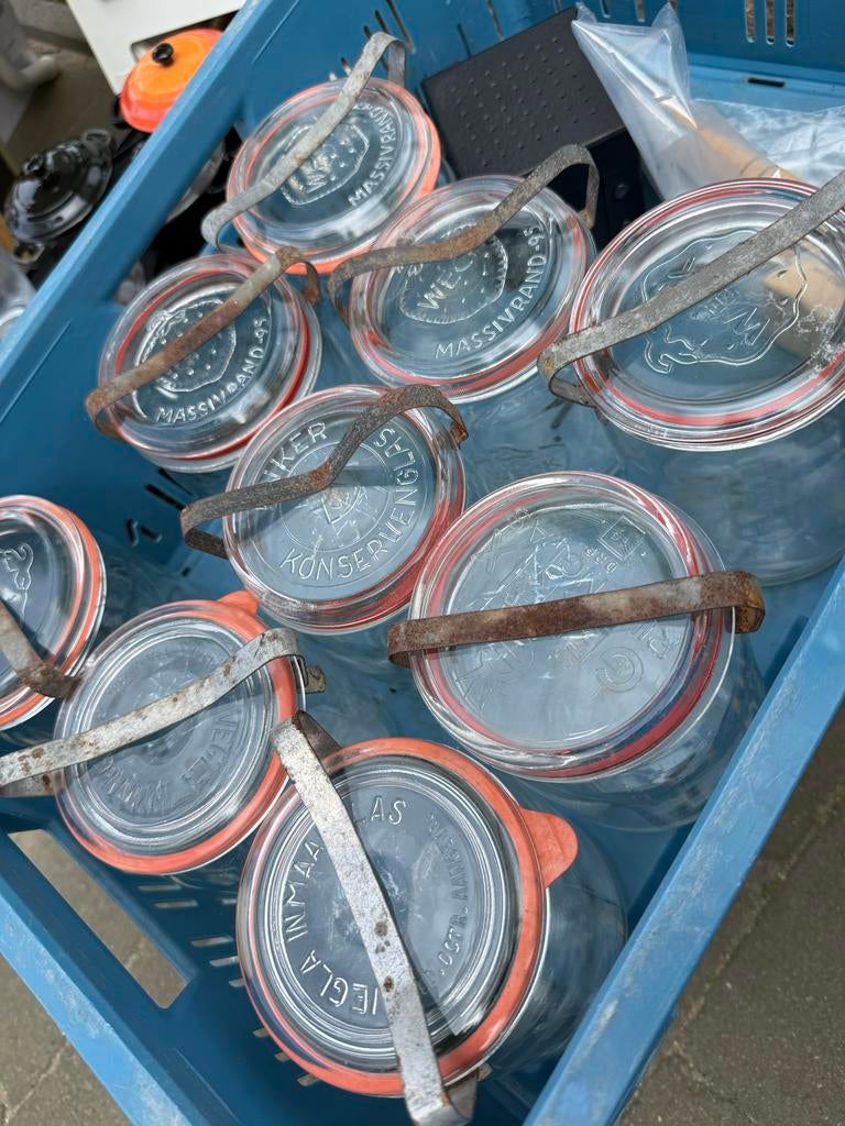 Vintage Weck Inmaakpotten - Set van 9, Verzenden