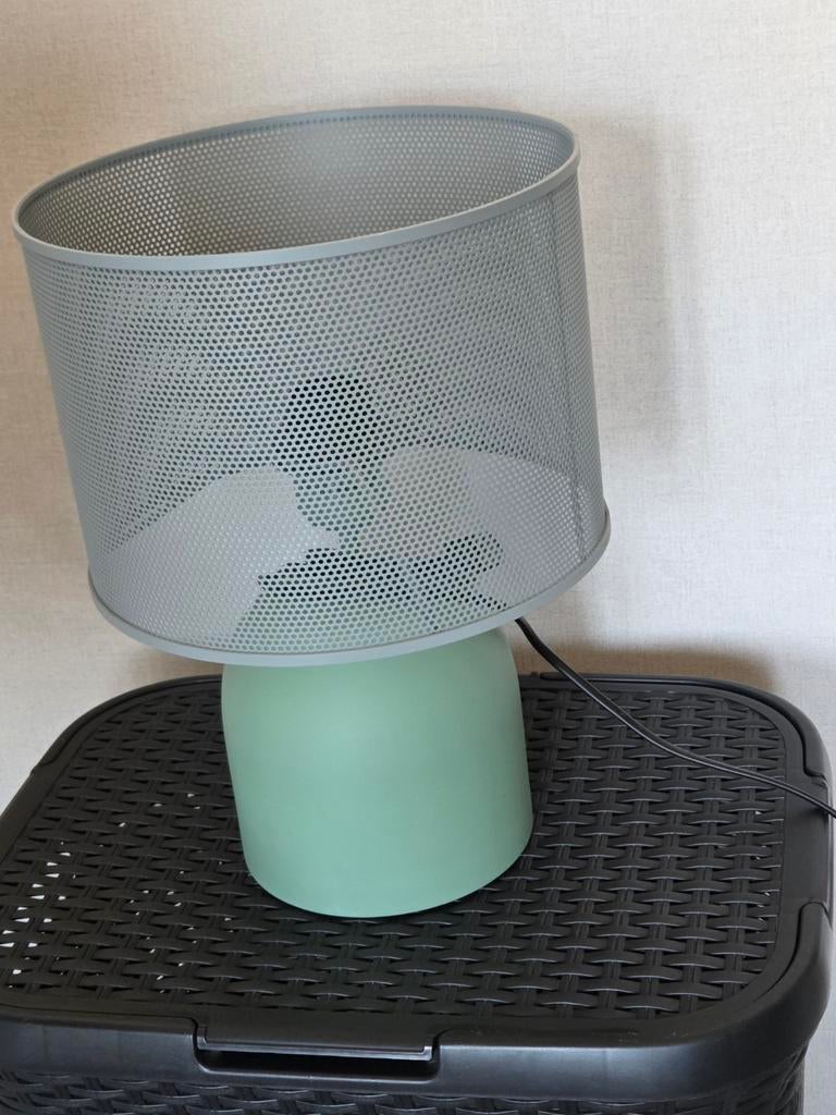 Tafel lamp, Huis en Inrichting, Lampen | Lampenkappen, Ophalen, Zo goed als nieuw, Rond