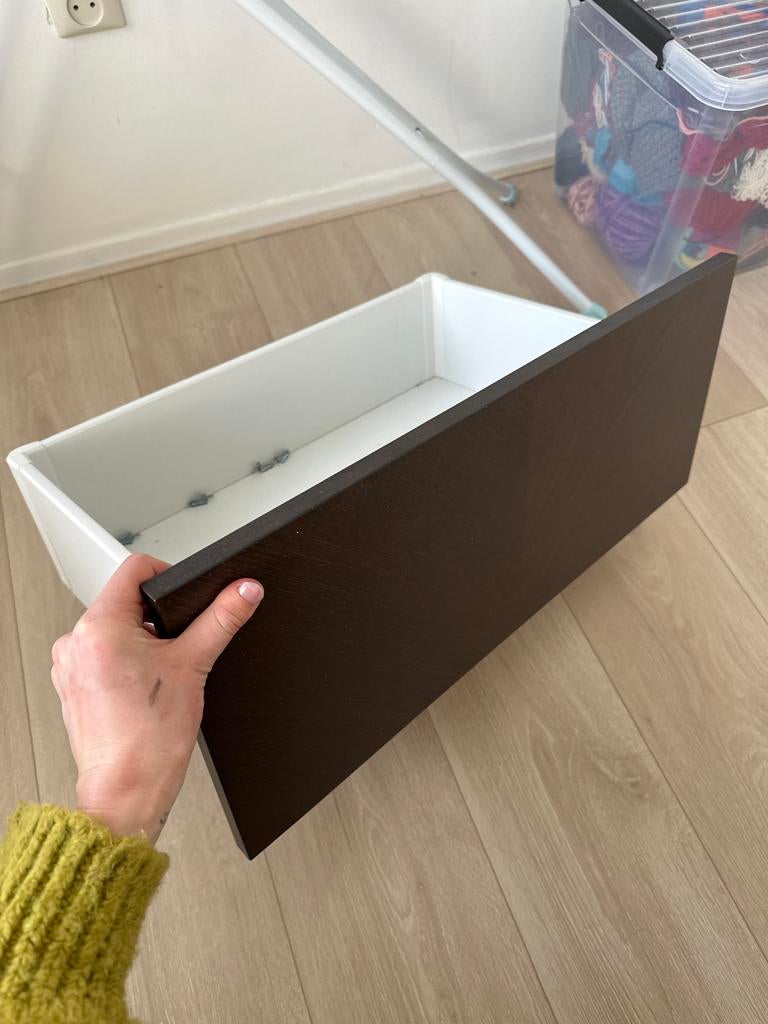 Ikea lade met walnoot visgraat front, Huis en Inrichting, Ophalen, Gebruikt