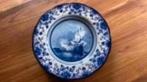 Delfts bord.handwerk Holland . Het kanonschot w.v.d Velde, Ophalen of Verzenden