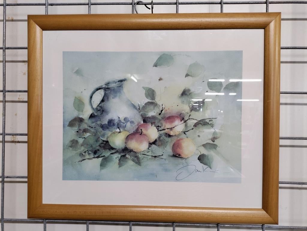 Giclée van Jan Kooistra - Stilleven met appels en kan, Antiek en Kunst, Ophalen