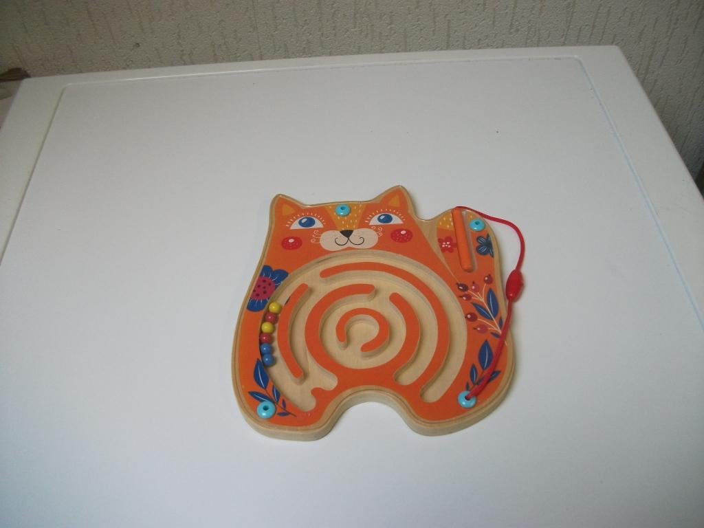 Magneet kralenbord Poes, Ophalen of Verzenden, Gebruikt