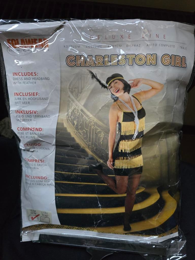 Nieuw! Charleston Girl Showgirl Outfit Maat S/M, Ophalen of Verzenden