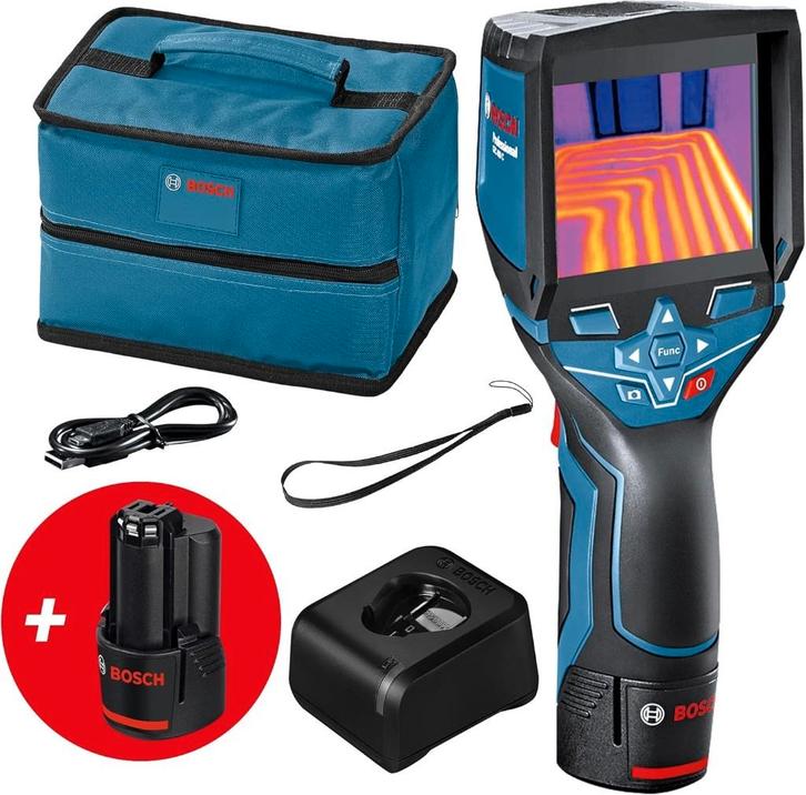 Te huur: Warmtebeeldcamera Type: Bosch GTC 400 C, Doe-het-zelf en Verbouw, Meetapparatuur, Nieuw, Temperatuur, Ophalen