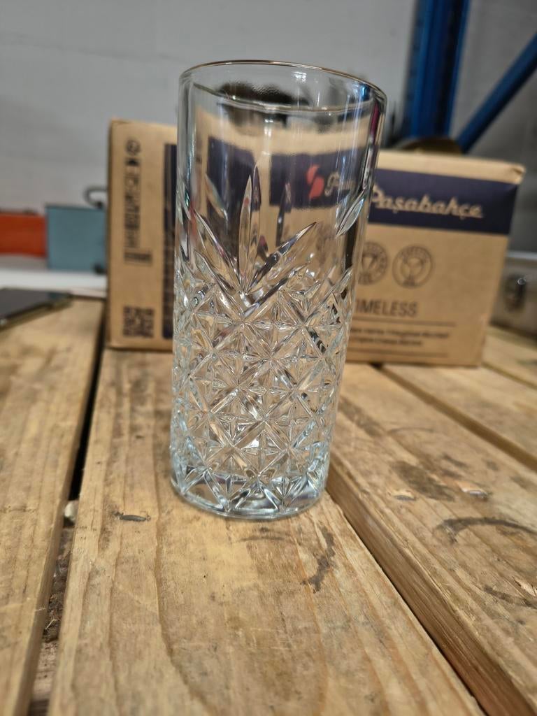 Pasabahce longdrink en water glazen, Verzamelen, Glas en Borrelglaasjes, Ophalen, ., Zo goed als nieuw, .