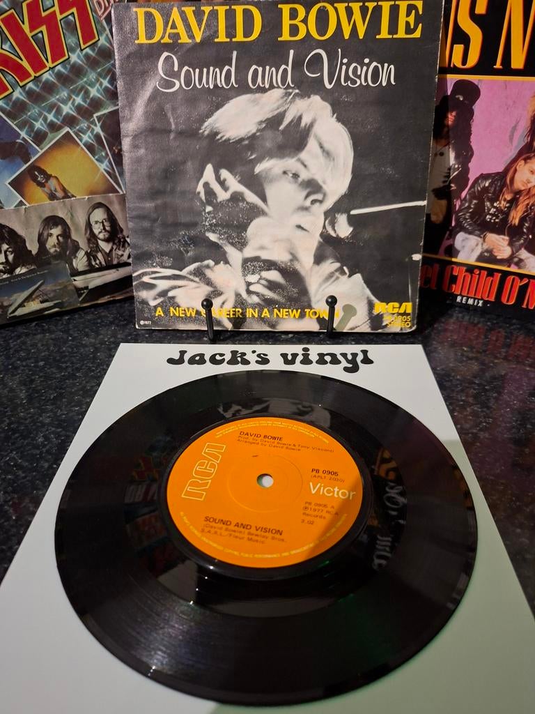 David Bowie - Sound and Vision 7 inch single 1977, Ophalen of Verzenden, Gebruikt