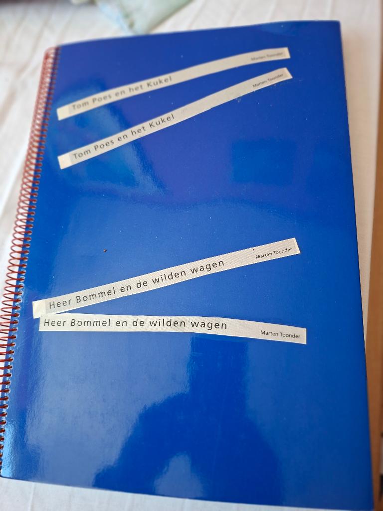 plakboek Tom Poes en het Kukel, Bommel en de wilden wagen, Eén stripboek, Ophalen of Verzenden