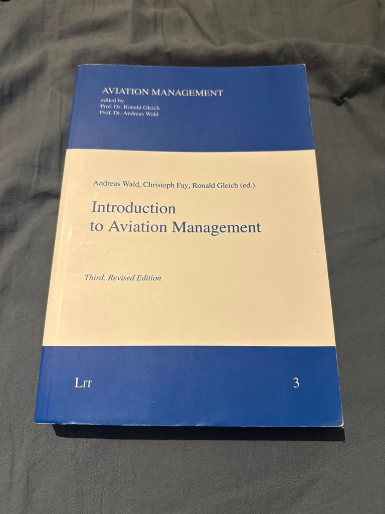 Introduction to Aviation Management - Derde Herziene Editie, Ophalen of Verzenden, Gamma, Gelezen, HBO