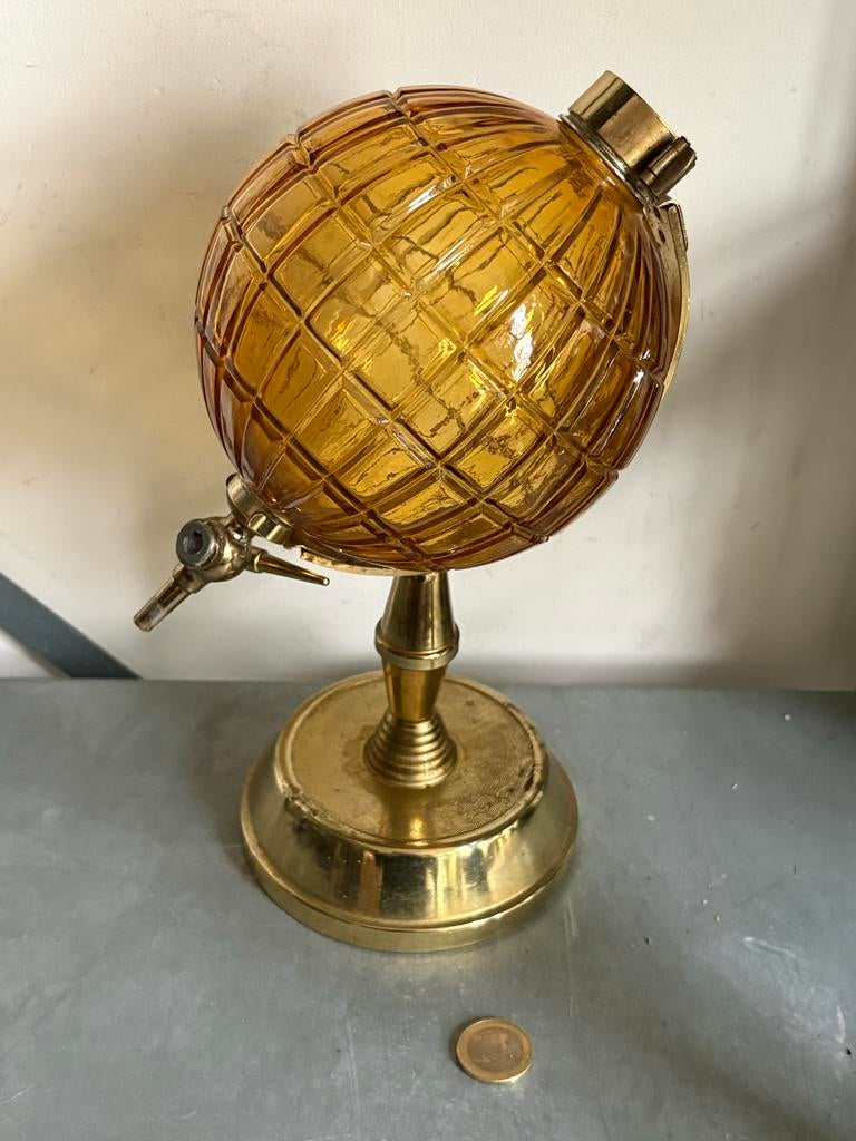 Vintage Whisky Globe Karaf - 50s - Zeldzaam, Ophalen, Gebruikt, ?, ?