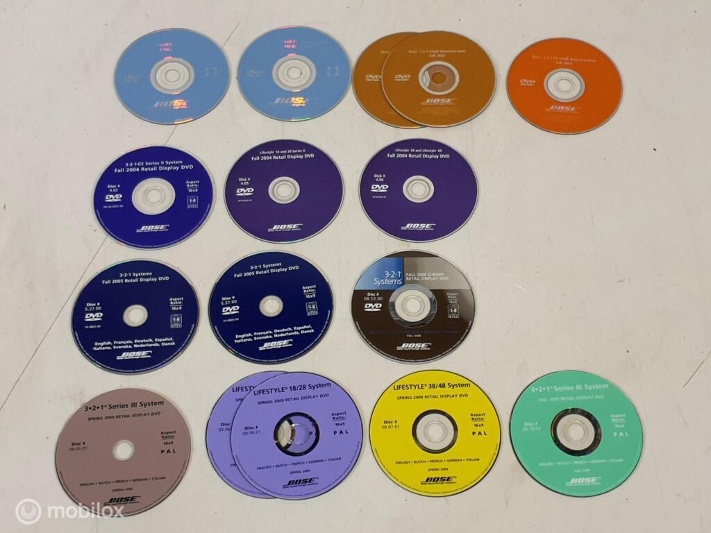 Testcd's Bose 3.2.1 Retail Demo 16 stuks, Gebruikt