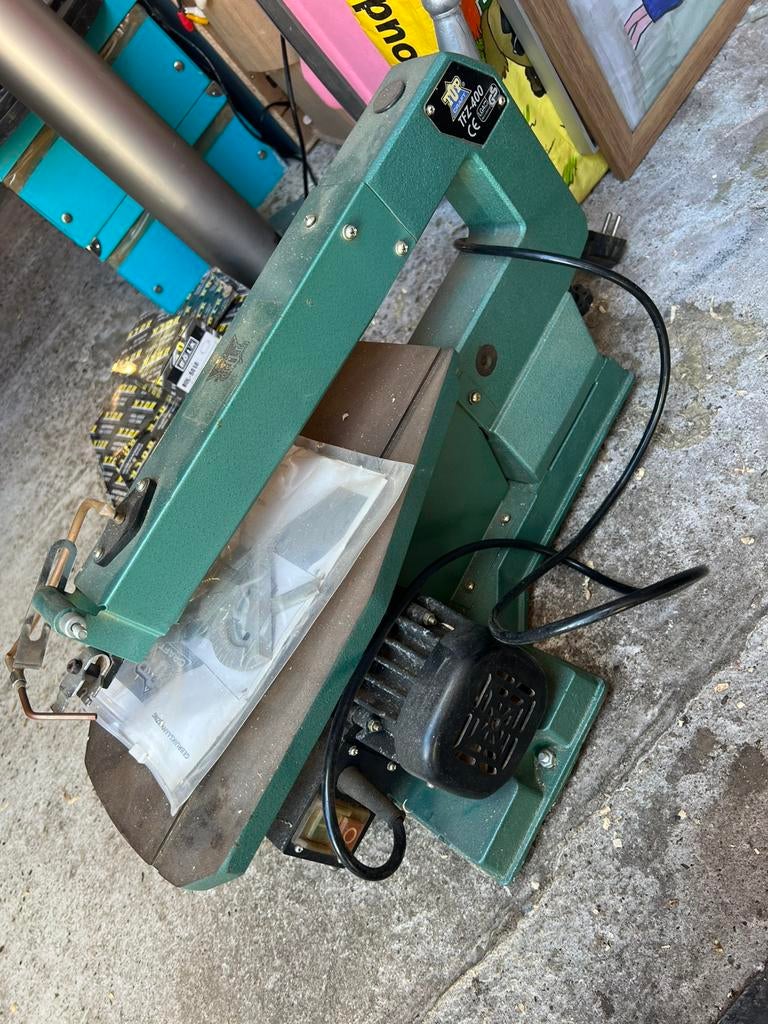 Top Craft TFZ-400 figuurzaagmachine figuurzaag + accesoires, Ophalen of Verzenden, Zo goed als nieuw, Minder dan 600 watt, Vlakschuurmachine