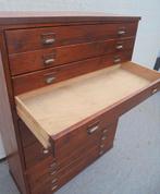 ladekast  papierkast  apothekerskast schoolkast, Gebruikt, 5 laden of meer, 150 tot 200 cm, 50 tot 75 cm