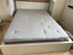 IKEA MALM bedframe met matras en top matras, Ophalen, Gebruikt, Tweepersoons, 140 cm