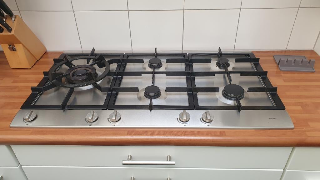 Gaskookplaat ATAG 90cm, Ophalen, Gebruikt, Inbouw, Gas