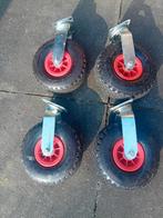 zwenkwielen luchtbanden 4 stuks, Doe-het-zelf en Verbouw, Zwenkwielen, Ophalen