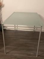 Glazen eettafel voor 4 personen, Huis en Inrichting, Tafels | Eettafels, Ophalen, Gebruikt, 100 tot 150 cm, 50 tot 100 cm