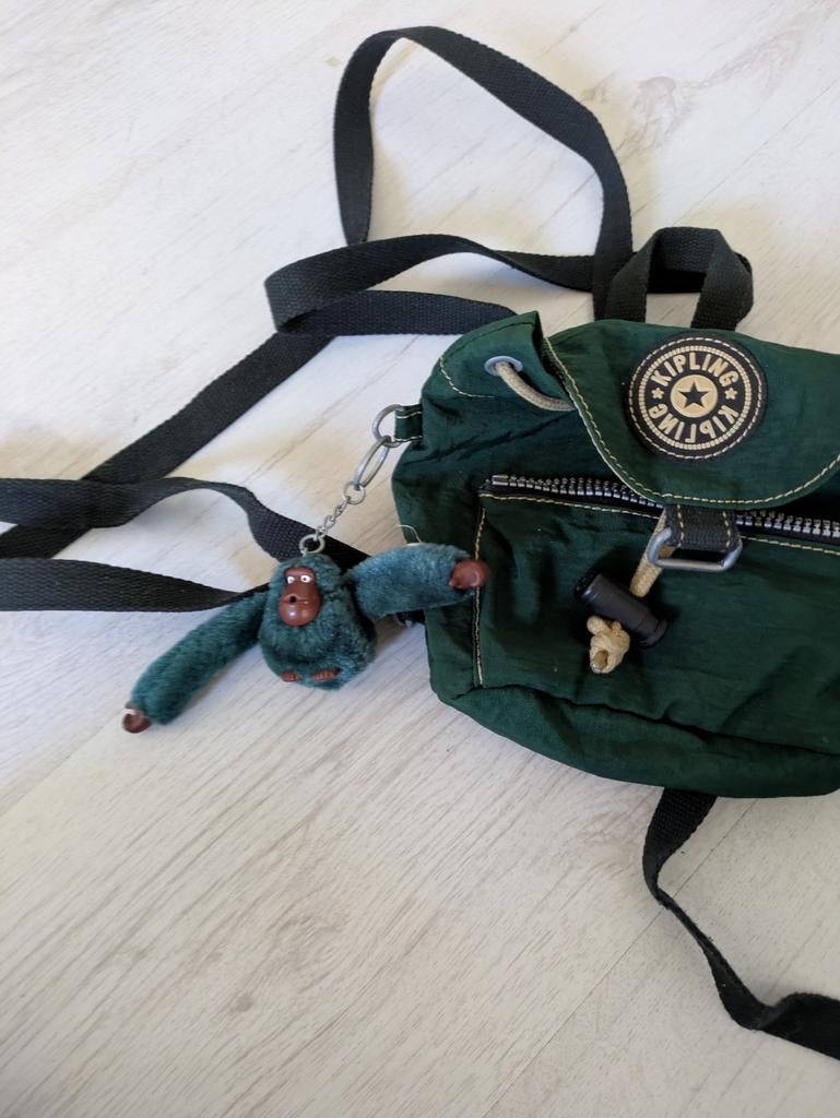 Kleine Kipling rugtas, groen, nieuwstaat, Ophalen of Verzenden, Zo goed als nieuw, Kipling