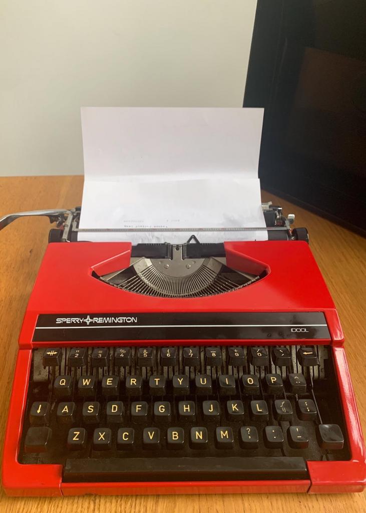 vintage Sperry Remington Idool / typemachine Typewriter, Diversen, Typemachines, Ophalen of Verzenden, Gebruikt