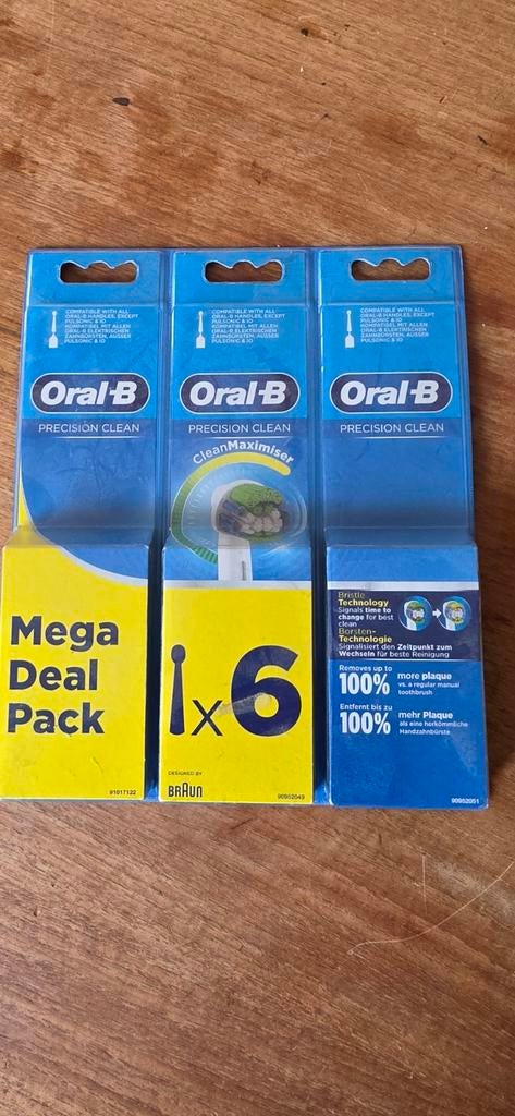 Oral-B Precision Clean opzetborstels, 3 verpakkingen, Ophalen