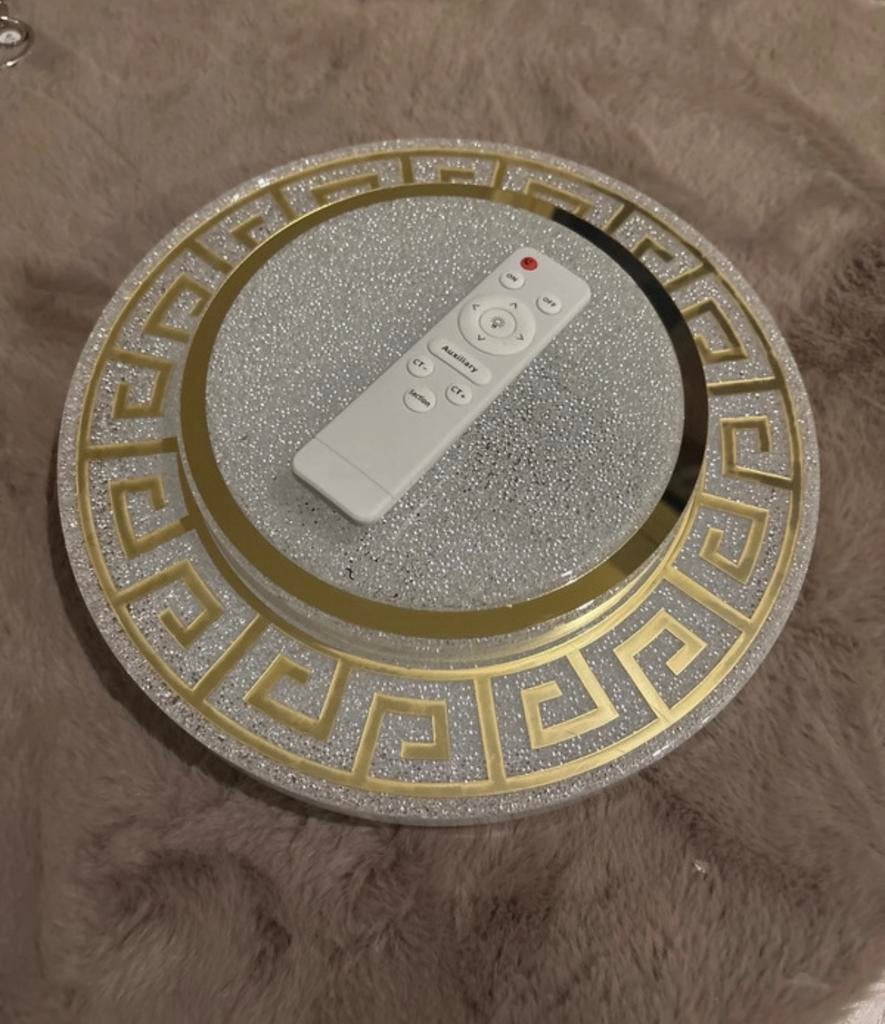 Led plafondlamp 40 cm goud en zilver NEW 3 kleur dimbaar, Verzenden, Nieuw, Overige materialen, Eric kuster